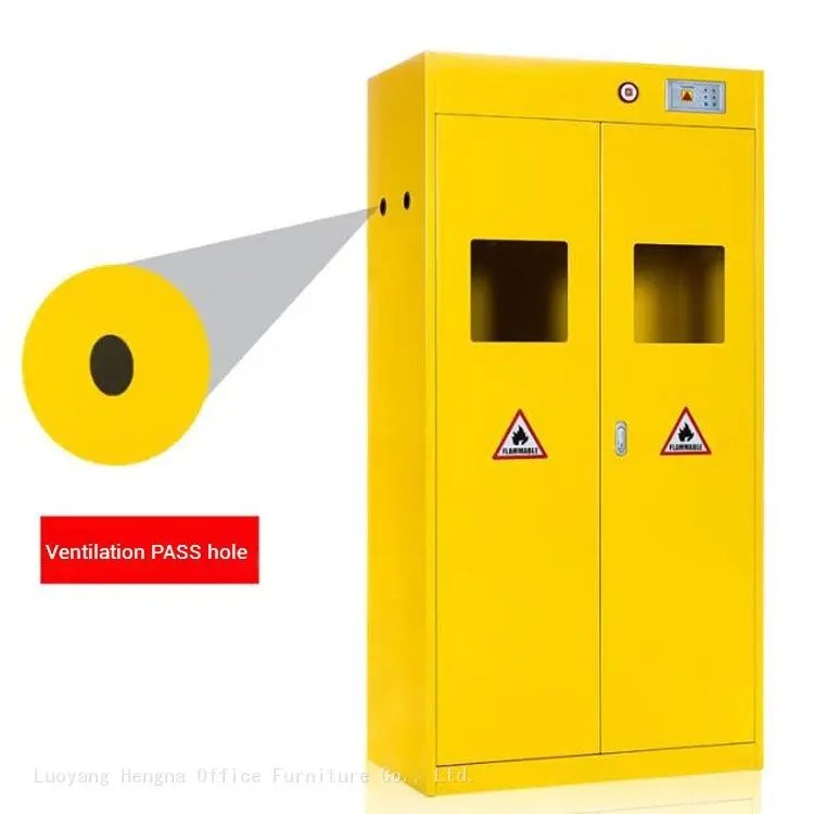 Gas Cylinder Cabinet with Ventilation System