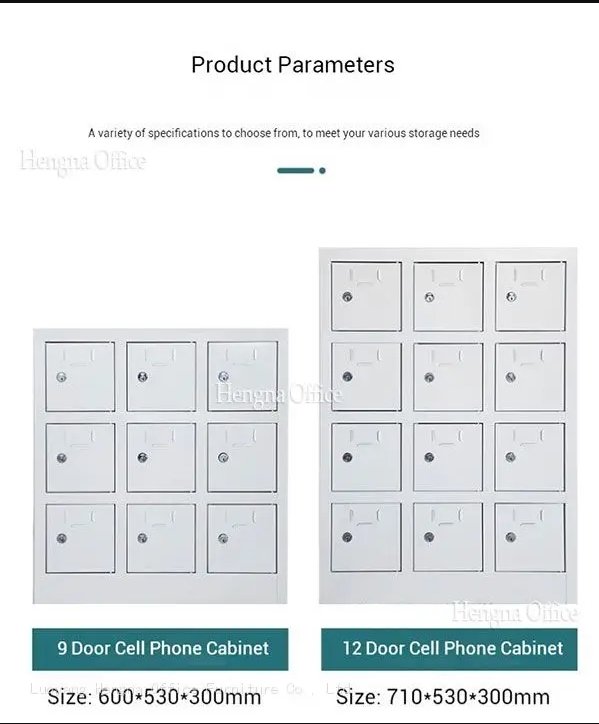 School Classroom Phone Storage Cabinet with Charging | Lockable Student Cell Phone Locker
