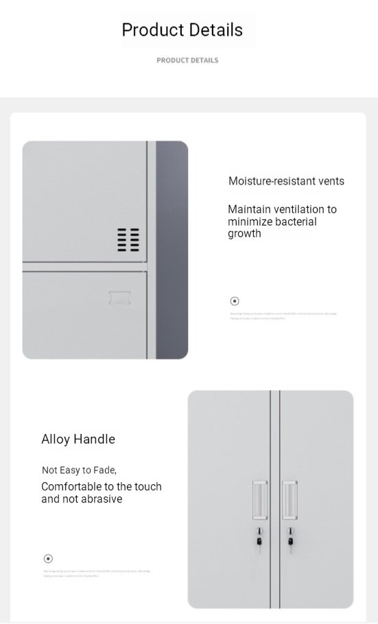 Inside view of metal locker showing load-bearing hanging rod and shoe shelf