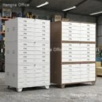 A0 Flat File Cabinet | Smooth Glide 5-Drawer Metal Storage | Professional Art Portfolio & Blueprints Organizer for Students and Hobbyists-HN-BF009