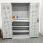  Heavy Duty Workshop Tool Cabinet — 1800mm Steel, 2 Drawers, 4 Adjustable Shelves for Garage, Auto Shop & Maintenance Room