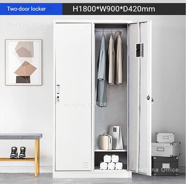 How Many Lockers Per Employee? A Facility Manager's Planning Guide for 2026 2 Double-tier steel lockers for office and workplace employee storage